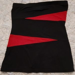 OFF TO GOODWILL 10/28 Body Central Red black strapless top